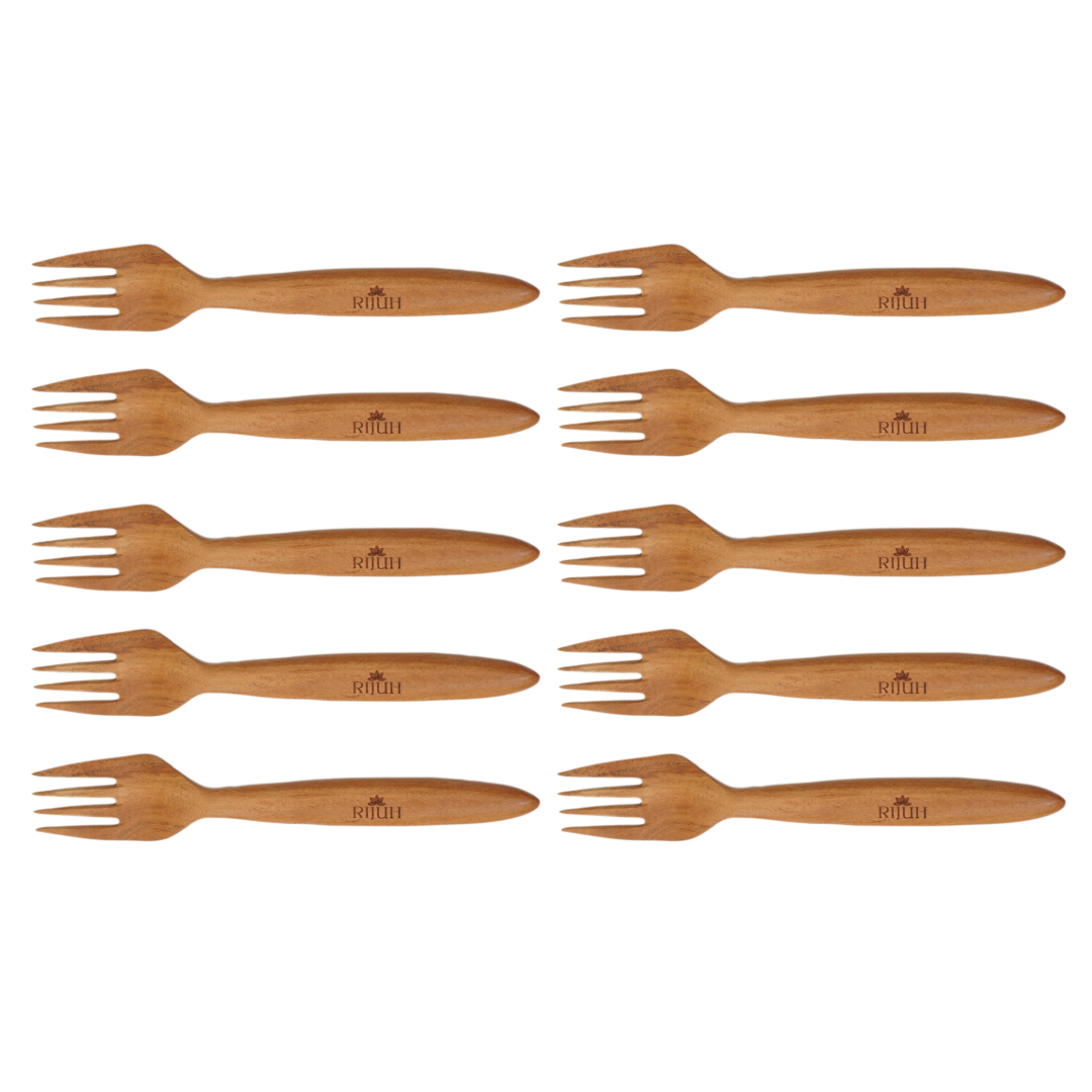 Wooden Fork | Made with Neem wood | Best for scooping and serving
