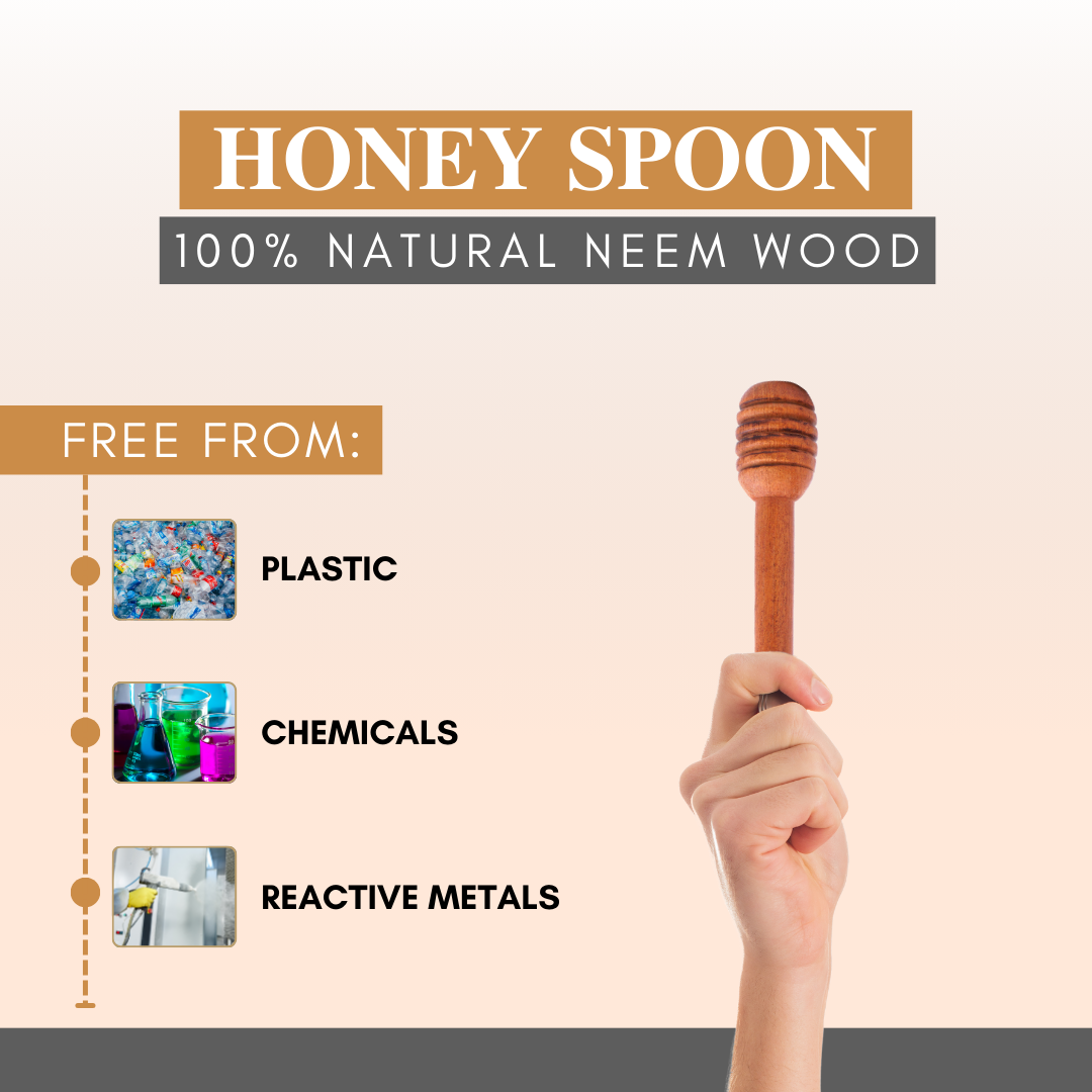 Rijuh Neem wood Honey Spoon | Honey Dipper