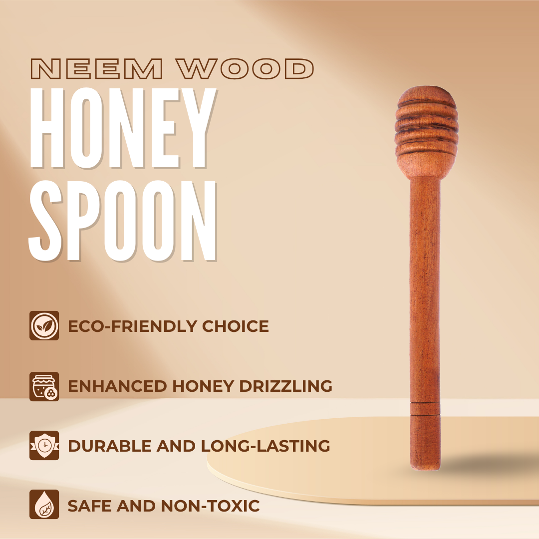 Rijuh Neem wood Honey Spoon | Honey Dipper