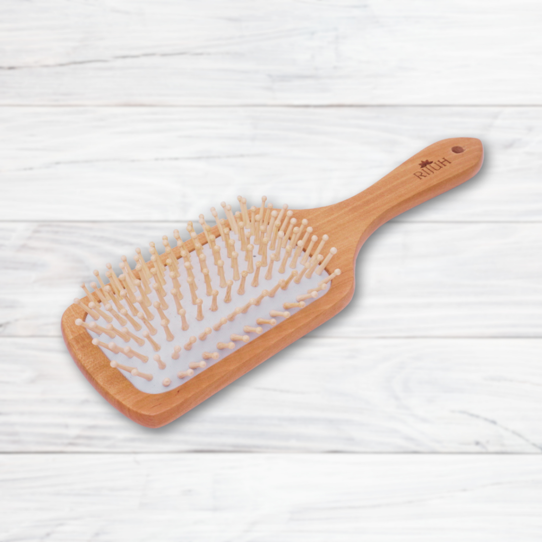 Bamboo Wood Paddle Hair Brush