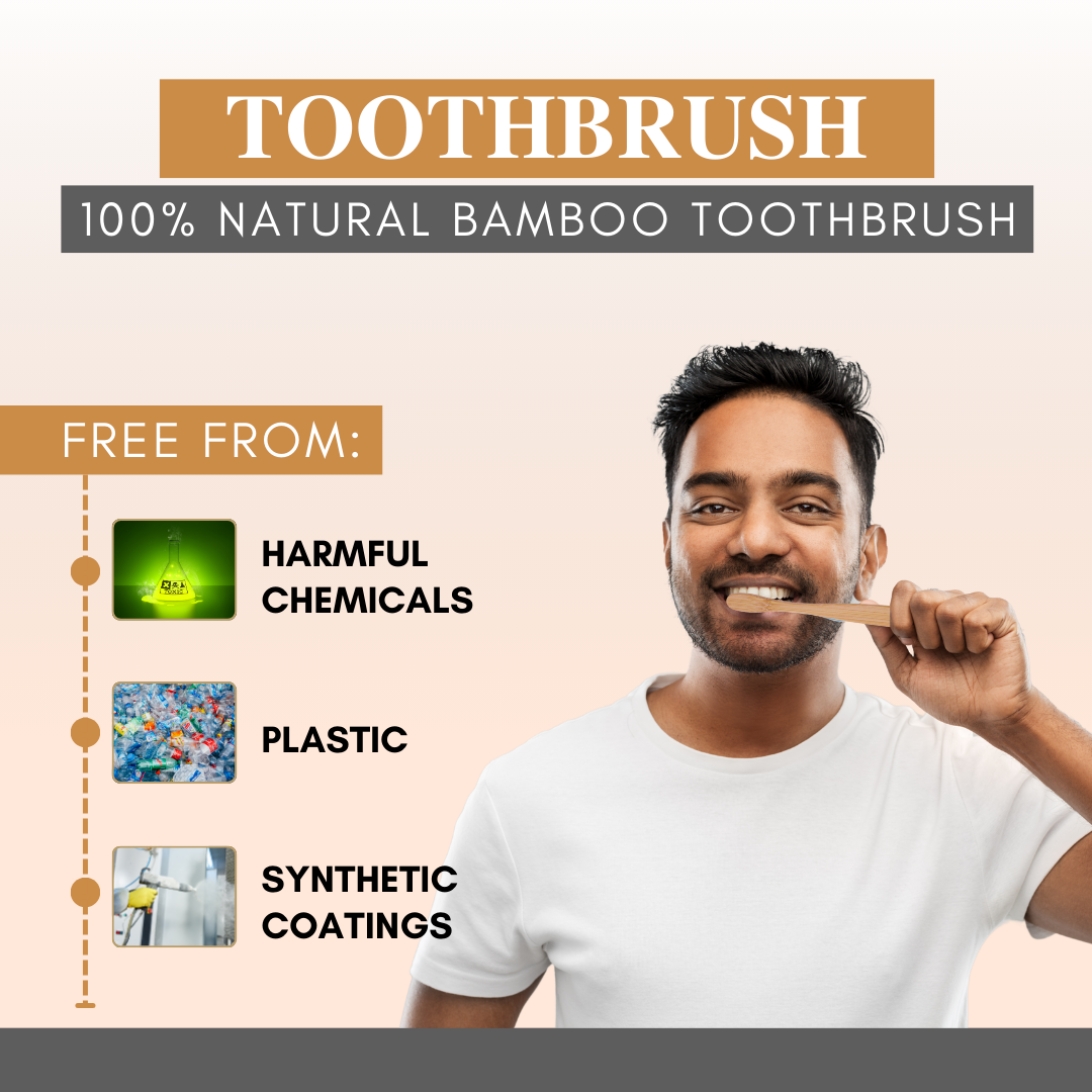 Rijuh Eco-Friendly Bamboo Toothbrush