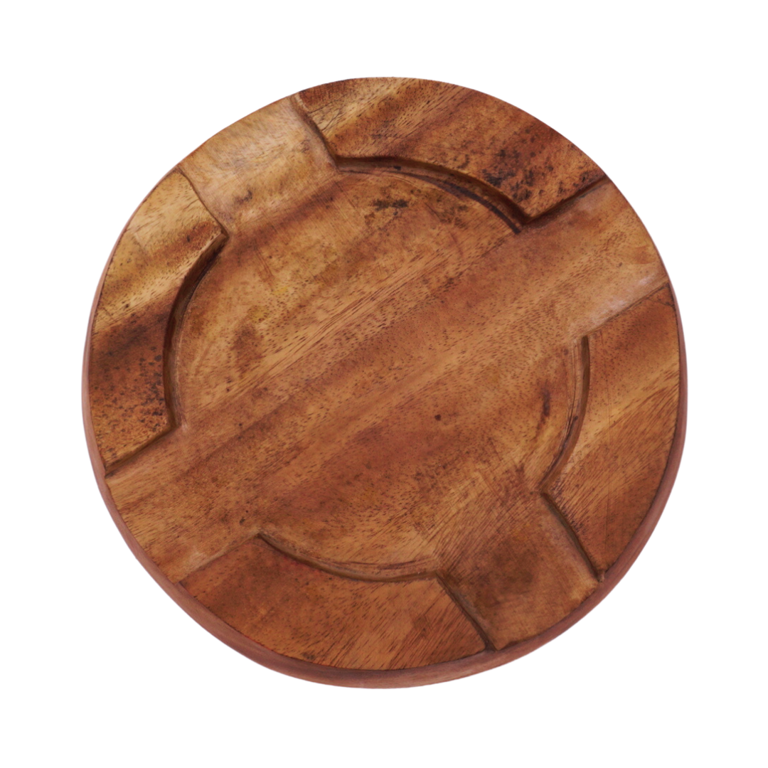 Siris Wood Chakla Belan | Handcrafted | Non-Slip Rolling Board | Smooth & Durable | Best for Rotis, Parathas & Baking