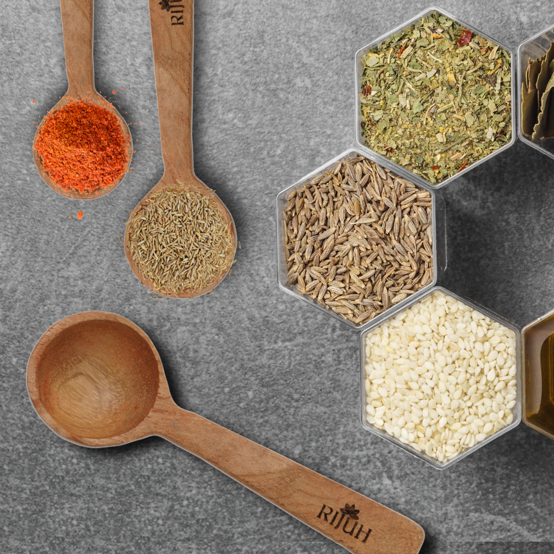 Wooden Masala Spoon | Made with Neem wood | Compact | Non stick