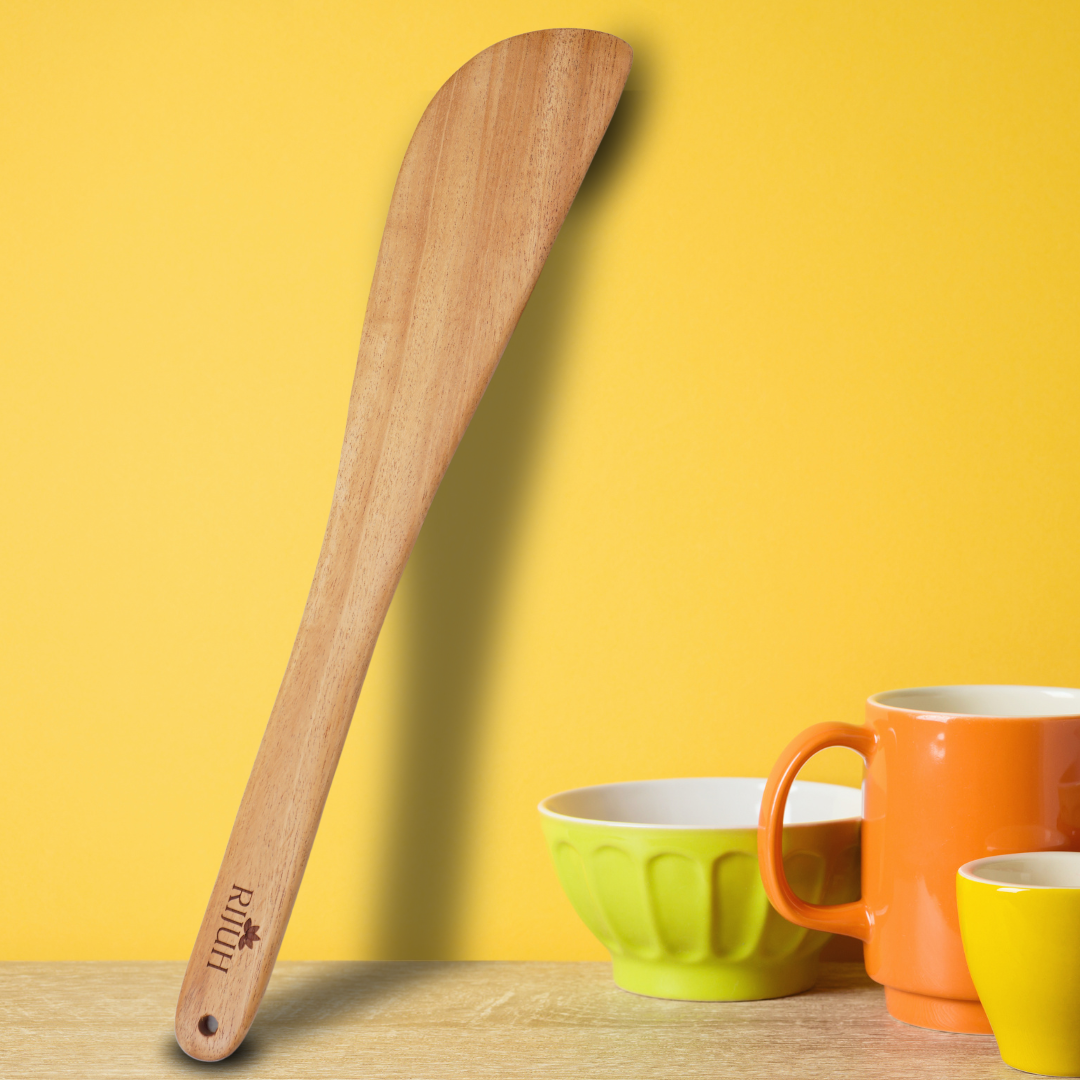 Wooden Half Flip | Made with Neem wood | Compact | Non stick