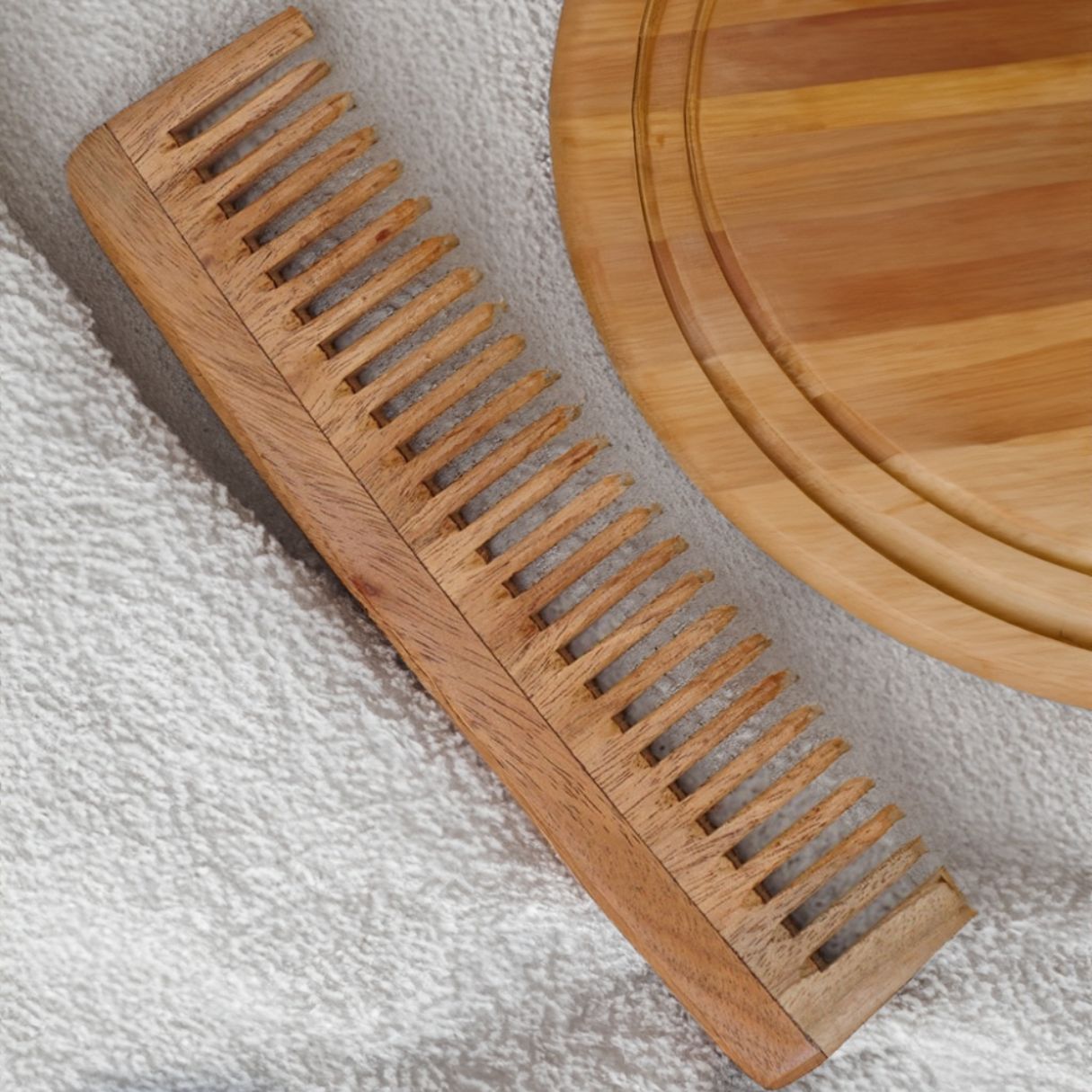 Kacchi Neem Wooden Big Tooth Comb