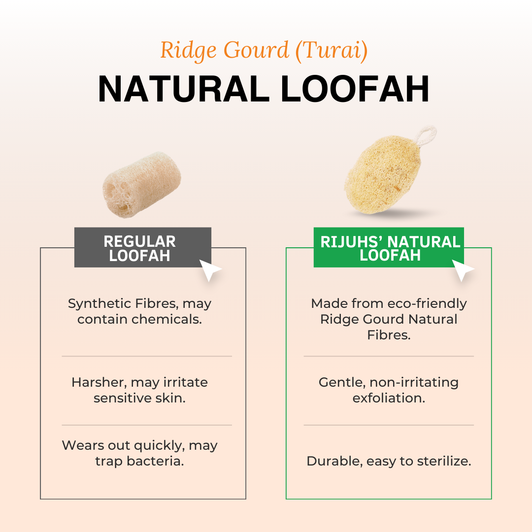 Natural Ridge Gourd Loofah