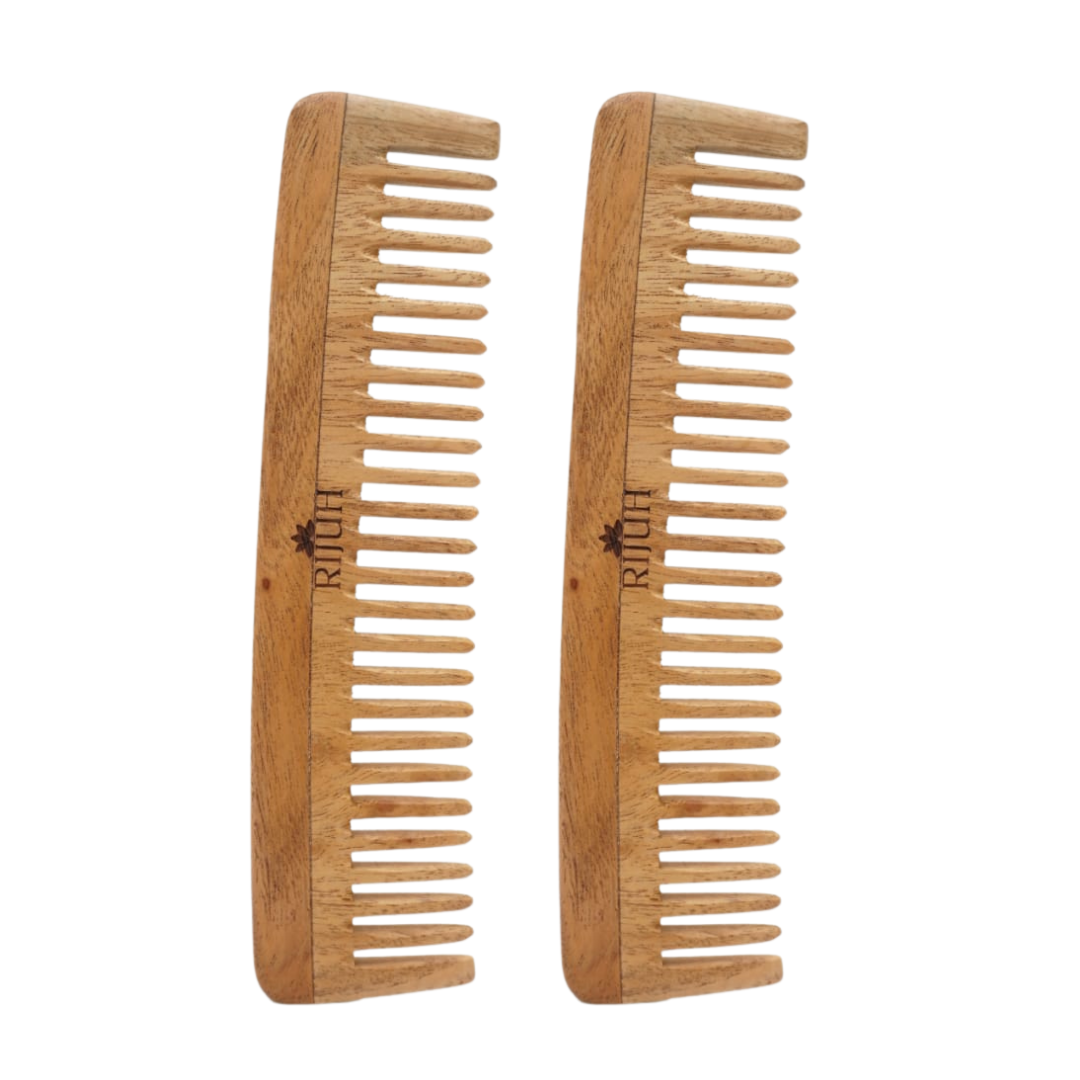 Kacchi Neem Wooden Big Tooth Comb