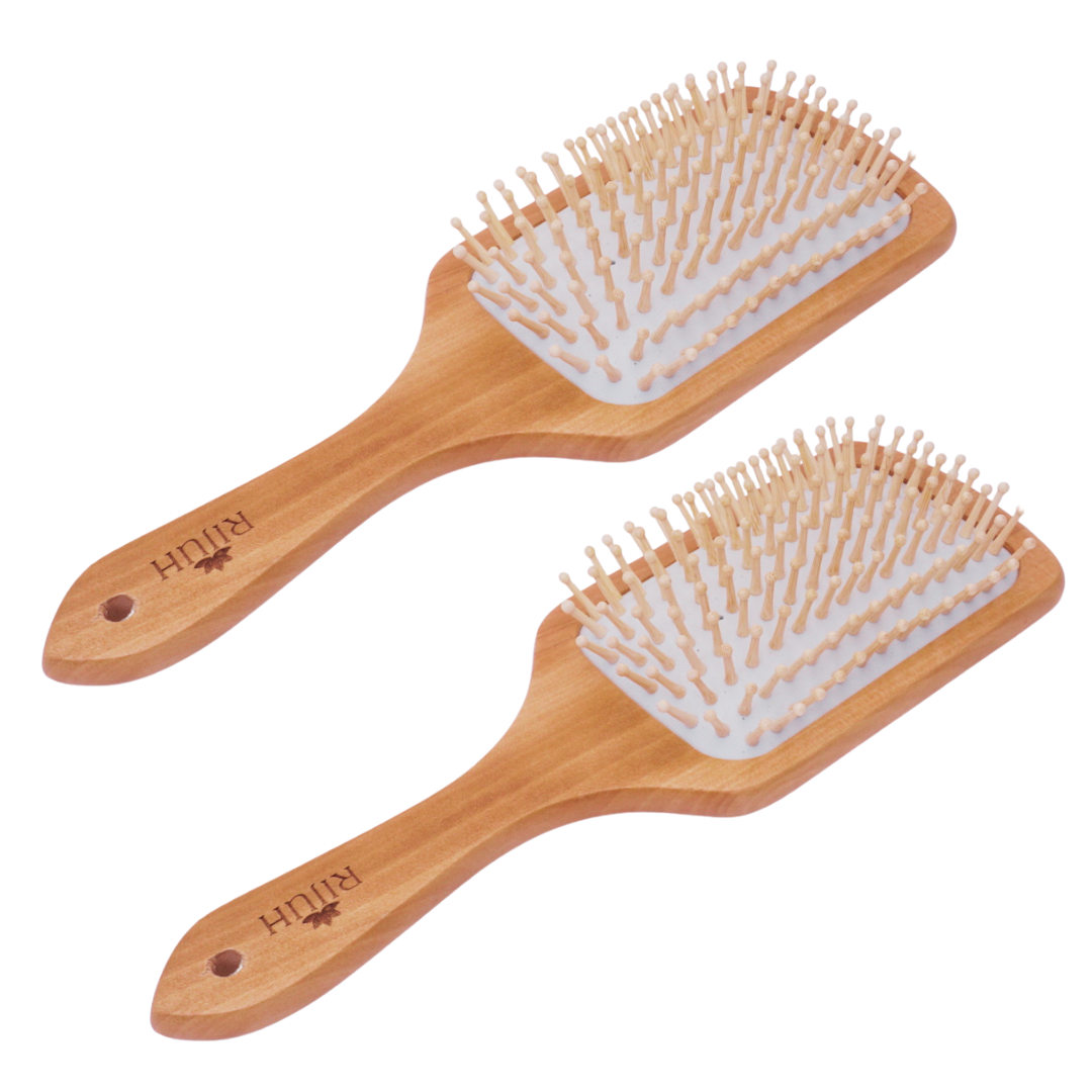 Bamboo Wood Paddle Hair Brush