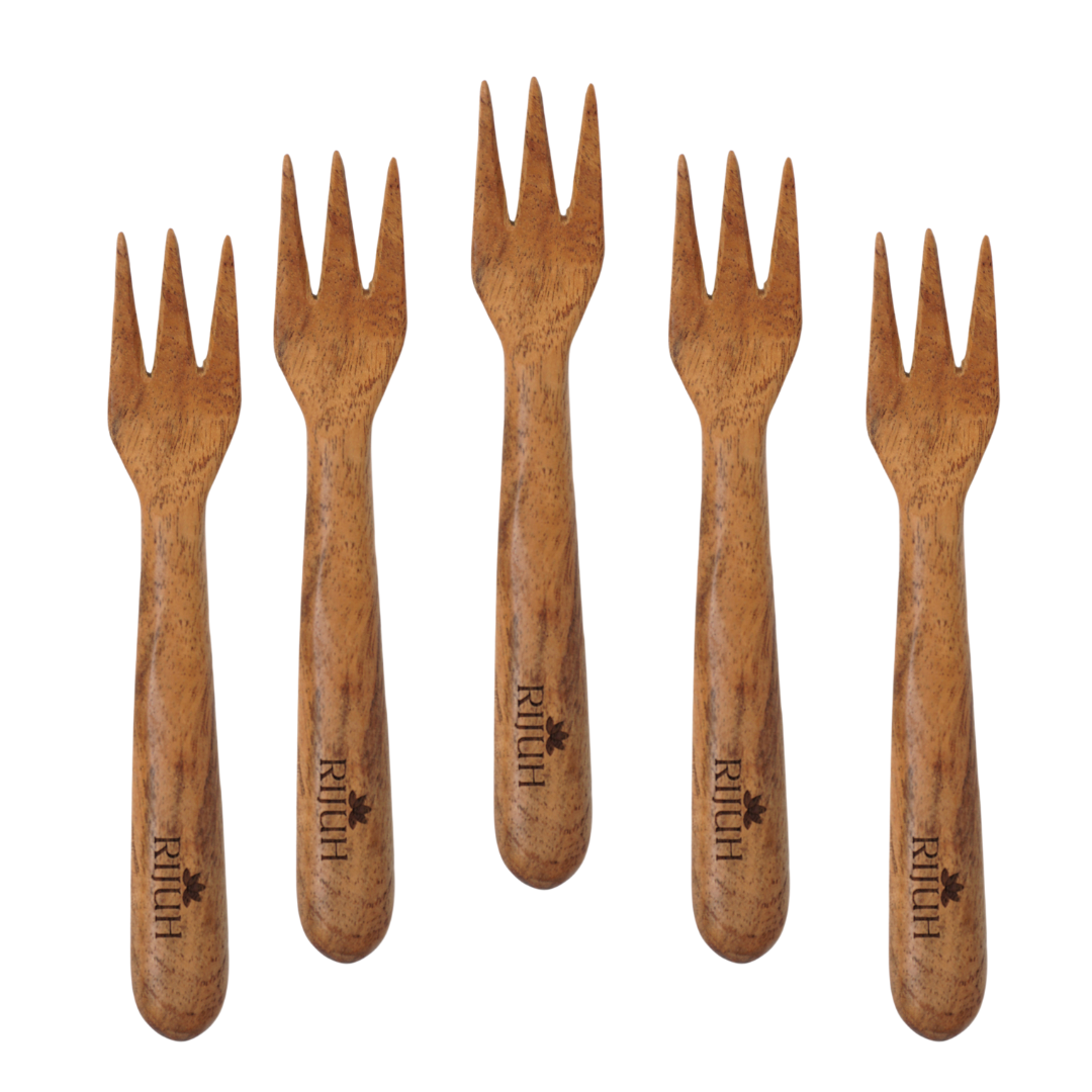 Eco-Friendly Neem Wood Baby Fork | Safe, BPA-Free, and Sustainable Cutlery