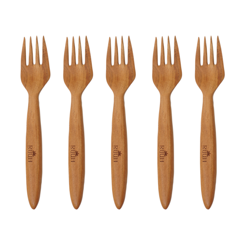 Wooden Fork | Made with Neem wood | Best for scooping and serving
