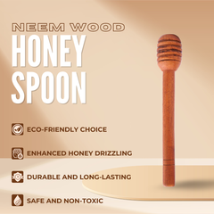 Rijuh Neem wood Honey Spoon | Honey Dipper