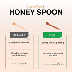 Rijuh Neem wood Honey Spoon | Honey Dipper