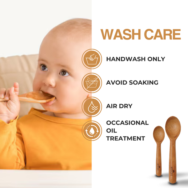 Eco-Friendly Neem Wood Baby Spoon | Safe, BPA-Free, and Sustainable Cutlery
