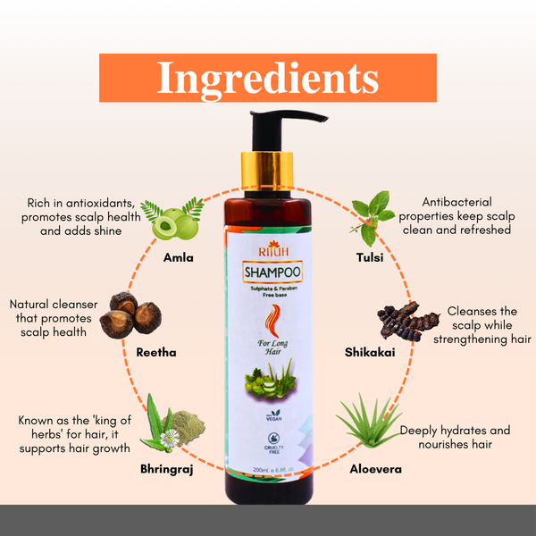 Rijuh’s Aloevera Herbal Shampoo 200 ml
