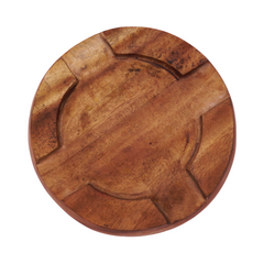 Siris Wood Chakla Belan | Handcrafted | Non-Slip Rolling Board | Smooth & Durable | Best for Rotis, Parathas & Baking