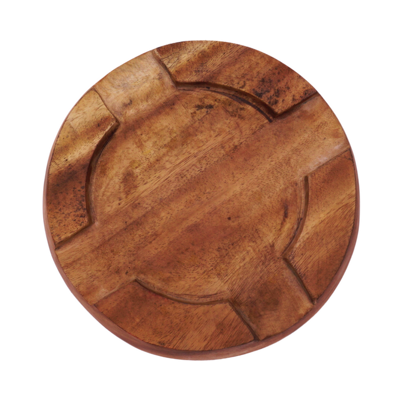 Siris Wood Chakla Belan | Handcrafted | Non-Slip Rolling Board | Smooth & Durable | Best for Rotis, Parathas & Baking