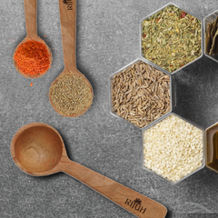 Wooden Masala Spoon | Made with Neem wood | Compact | Non stick