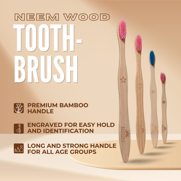 Rijuh Eco-Friendly Bamboo Toothbrush