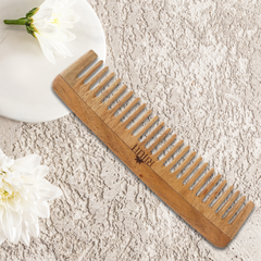 Kacchi Neem Wooden Big Tooth Comb