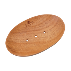 Rijuh Neem Wooden Handmade Soap Dish | Eco-Friendly Soap Holder for Bathroom, Kitchen, and Shower