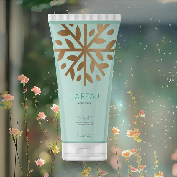 La Peau Body Scrub – Organic Almond Oil & Shea Butter Body Scrub