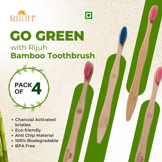 Rijuh Eco-Friendly Bamboo Toothbrush